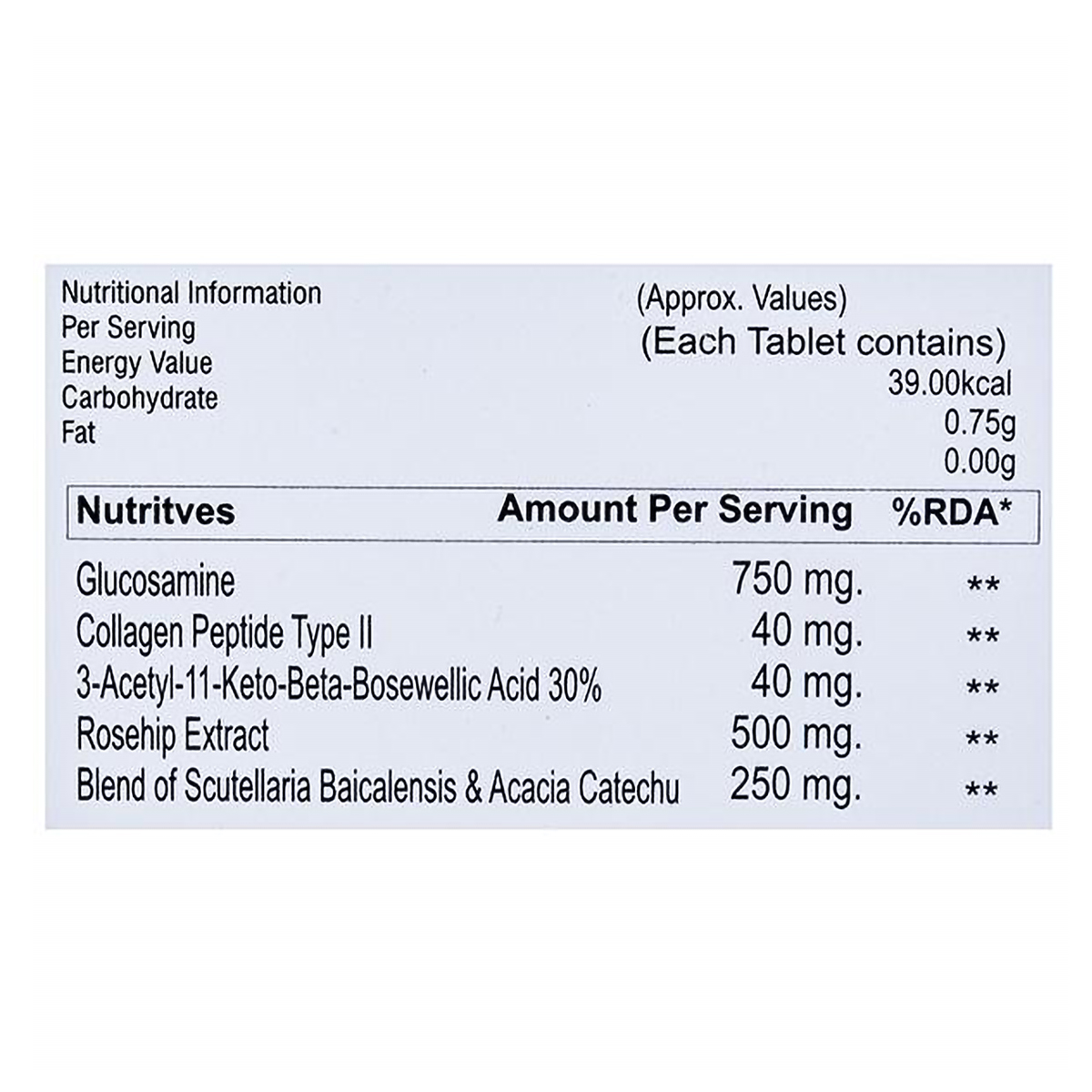 ORTHO-END TABLET 10'S, Pack of 10 ORTHO-END TABLET 10'S, Pack of 10