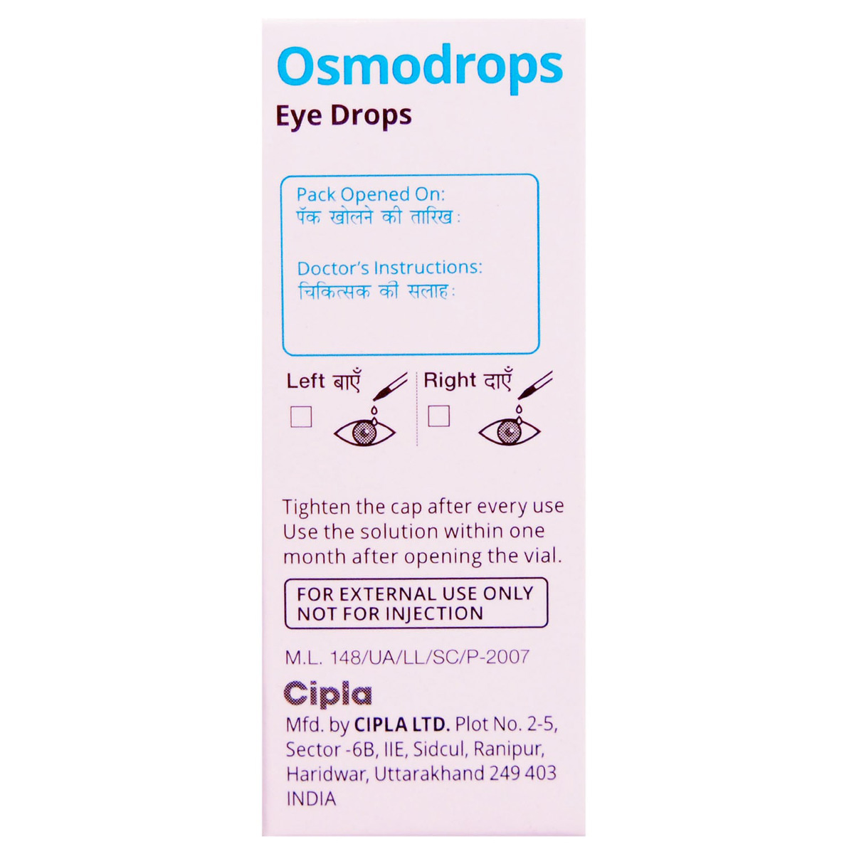 Osmodrops Eye Drops 10 ml, Pack of 1 EYE DROPS Osmodrops Eye Drops 10 ml, Pack of 1 EYE DROPS