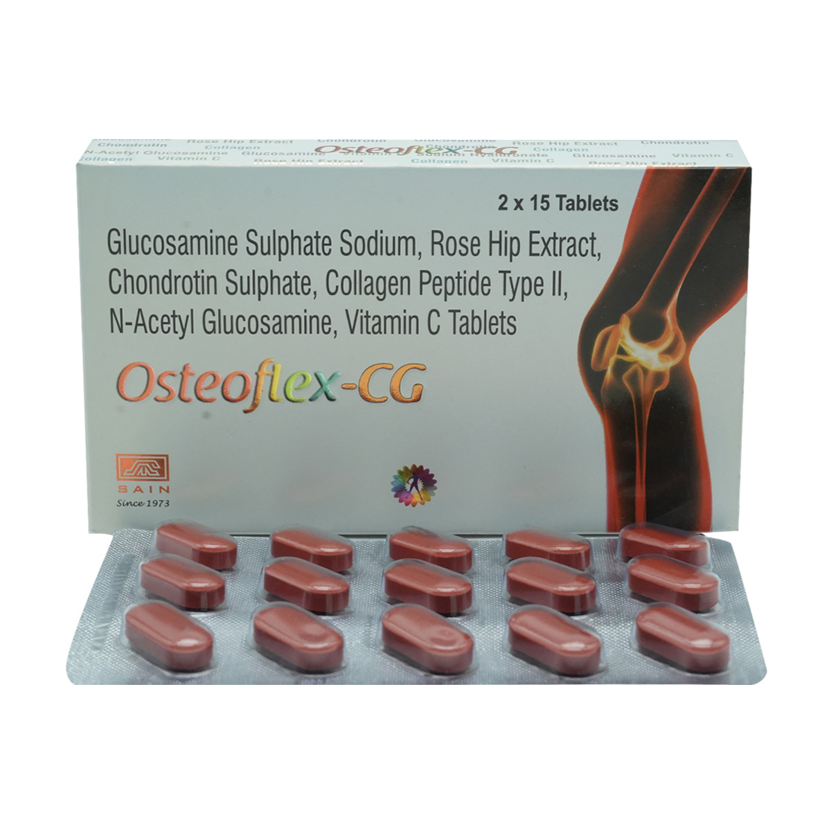 Osteoflex-CG Tablet 15's, Pack of 15 Osteoflex-CG Tablet 15's, Pack of 15