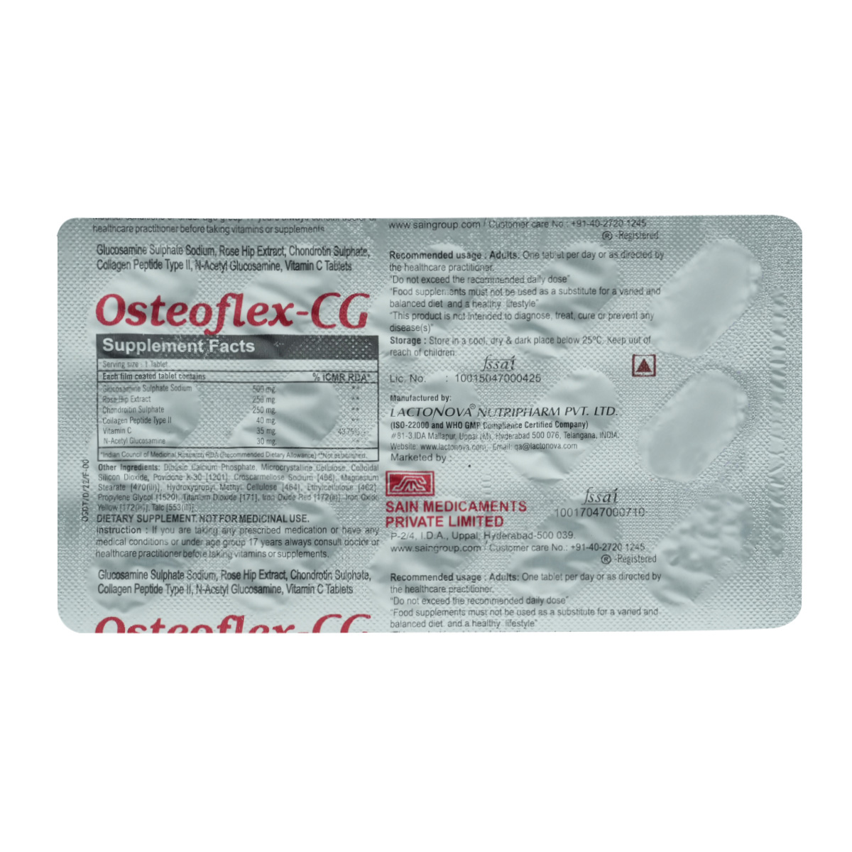 Osteoflex-CG Tablet 15's, Pack of 15 Osteoflex-CG Tablet 15's, Pack of 15