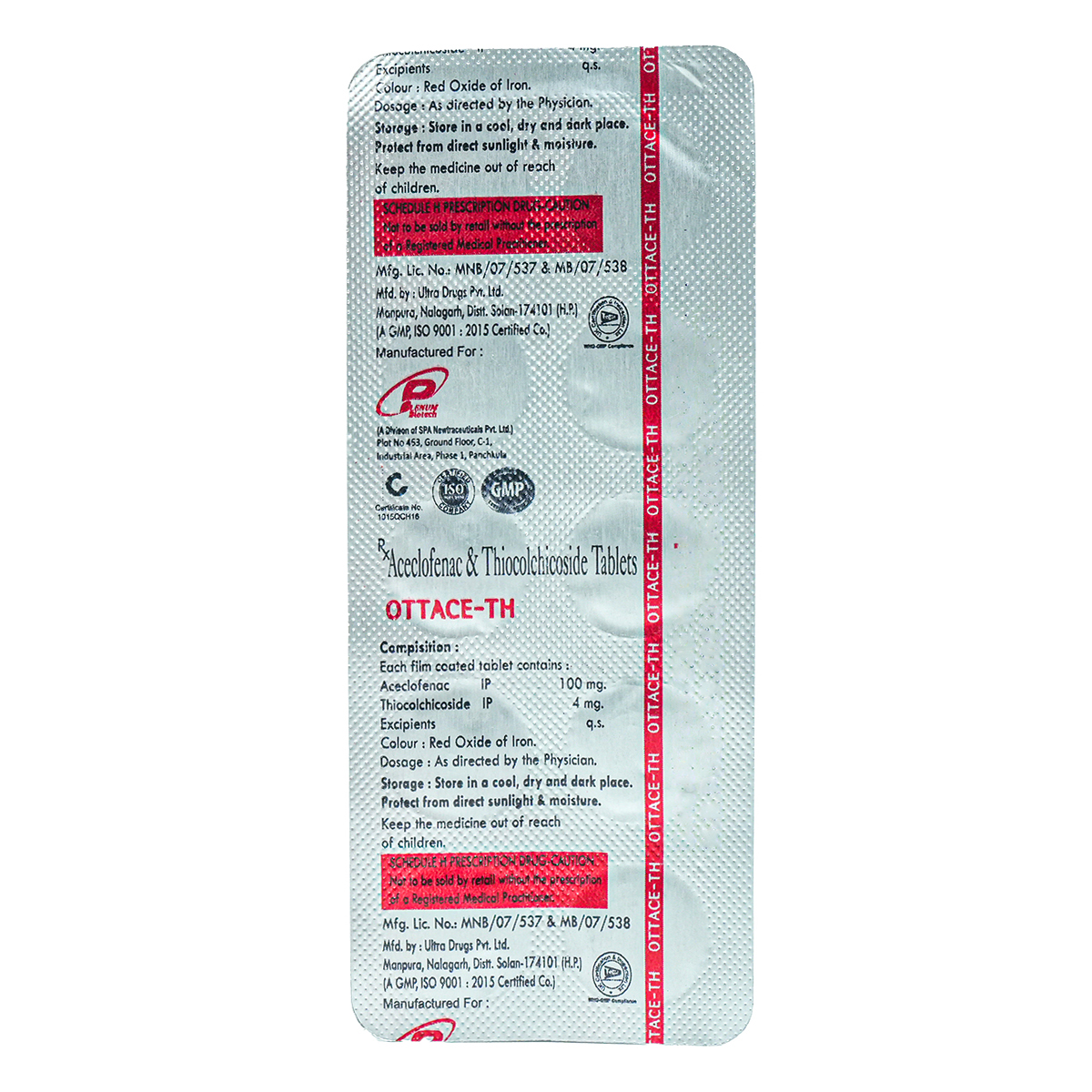 Ottace-TH Tablet 10's, Pack of 10 TABLETS Ottace-TH Tablet 10's, Pack of 10 TABLETS