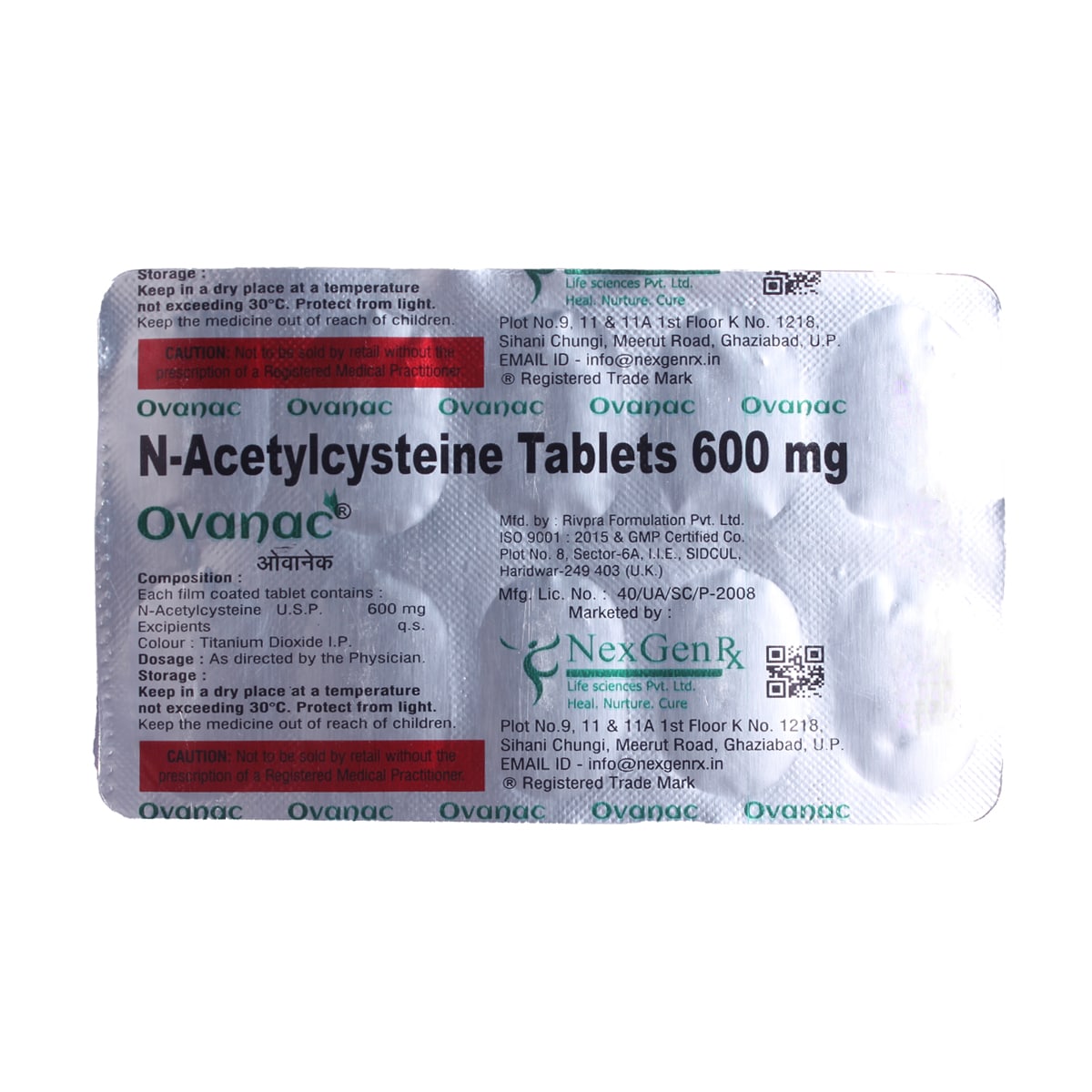Ovanac Tablet 10's, Pack of 10 TabletS Ovanac Tablet 10's, Pack of 10 TabletS