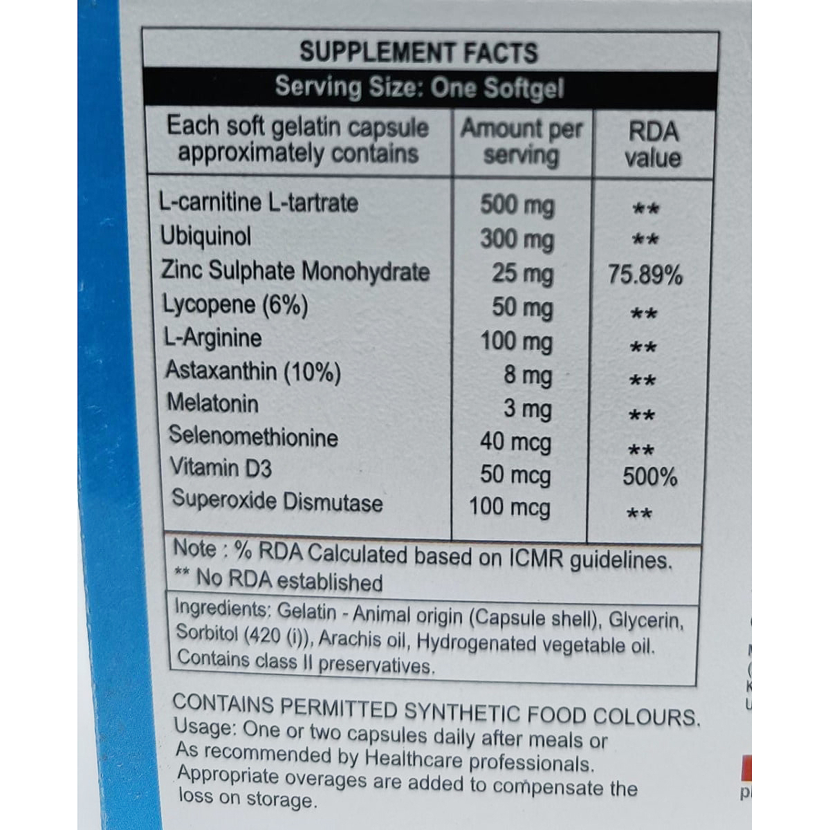 Ovazoa-M Soft Gelatin Capsule 10's, Pack of 10 Ovazoa-M Soft Gelatin Capsule 10's, Pack of 10