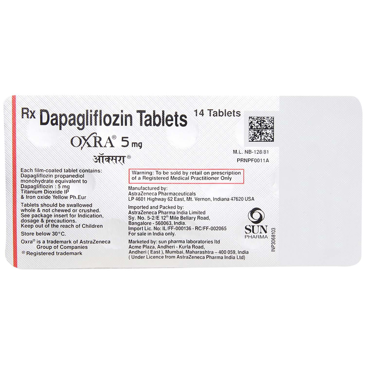 Oxra 5 mg Tablet 14's, Pack of 14 TABLETS Oxra 5 mg Tablet 14's, Pack of 14 TABLETS