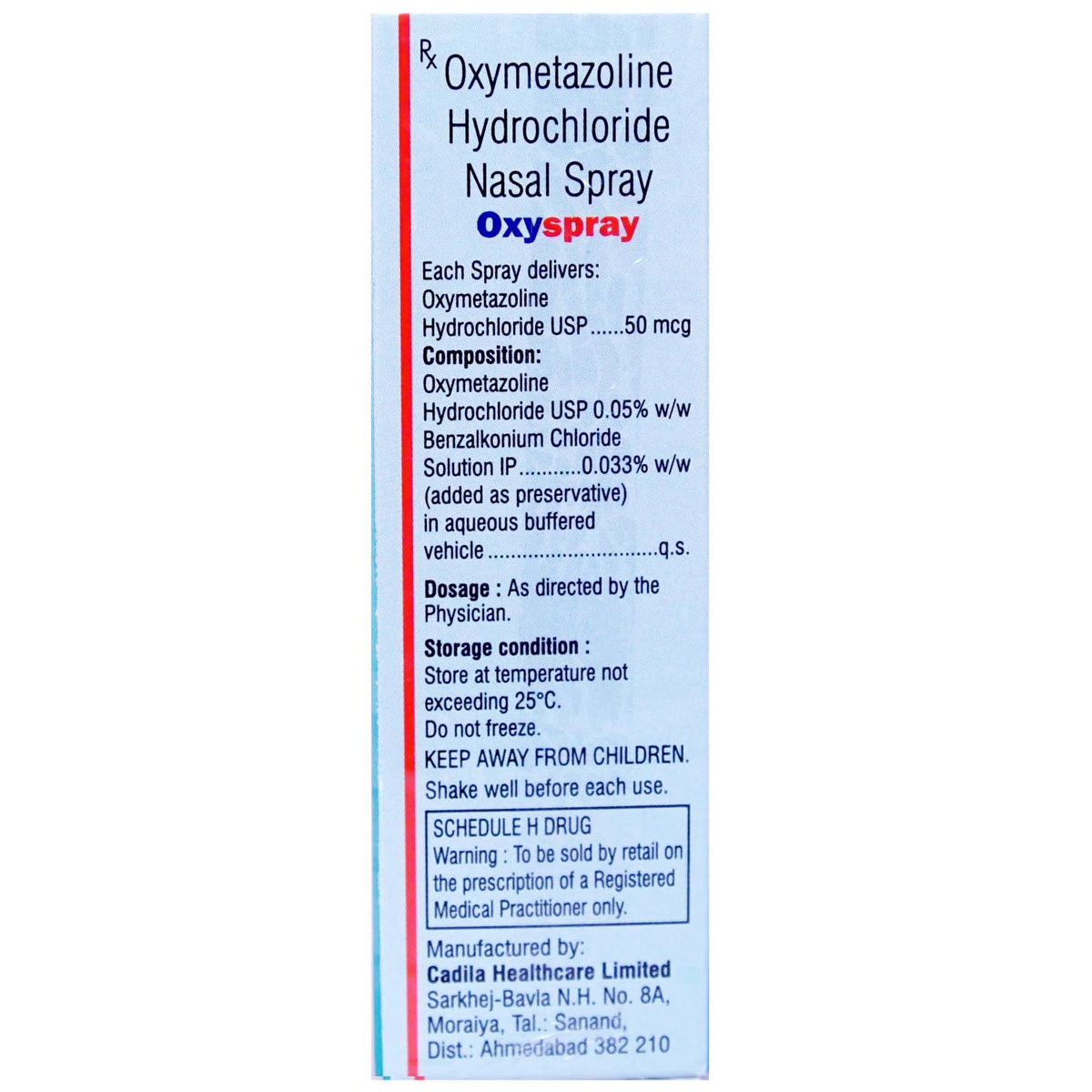 Oxyspray Nasal Spray 10 gm, Pack of 1 Nasal Spray Oxyspray Nasal Spray 10 gm, Pack of 1 Nasal Spray