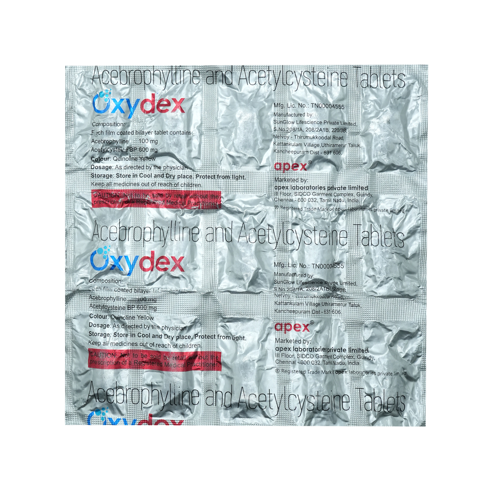 Oxydex Tablet 15's, Pack of 15 TABLETS Oxydex Tablet 15's, Pack of 15 TABLETS