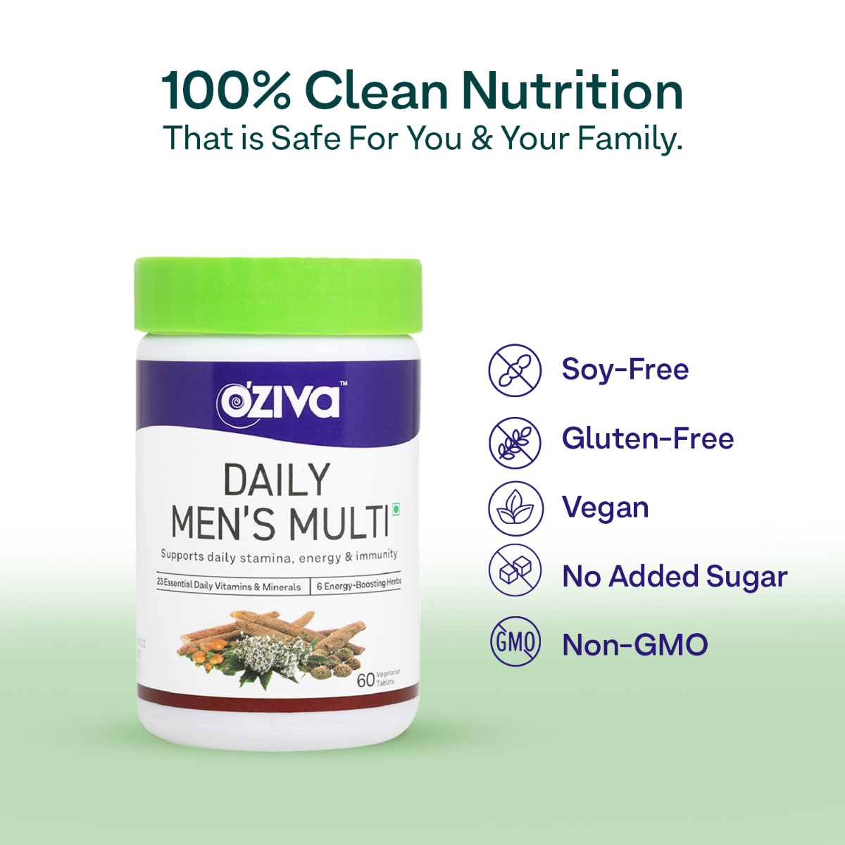 OZiva Daily Men's Multi, 60 Tablets, Pack of 1 OZiva Daily Men's Multi, 60 Tablets, Pack of 1