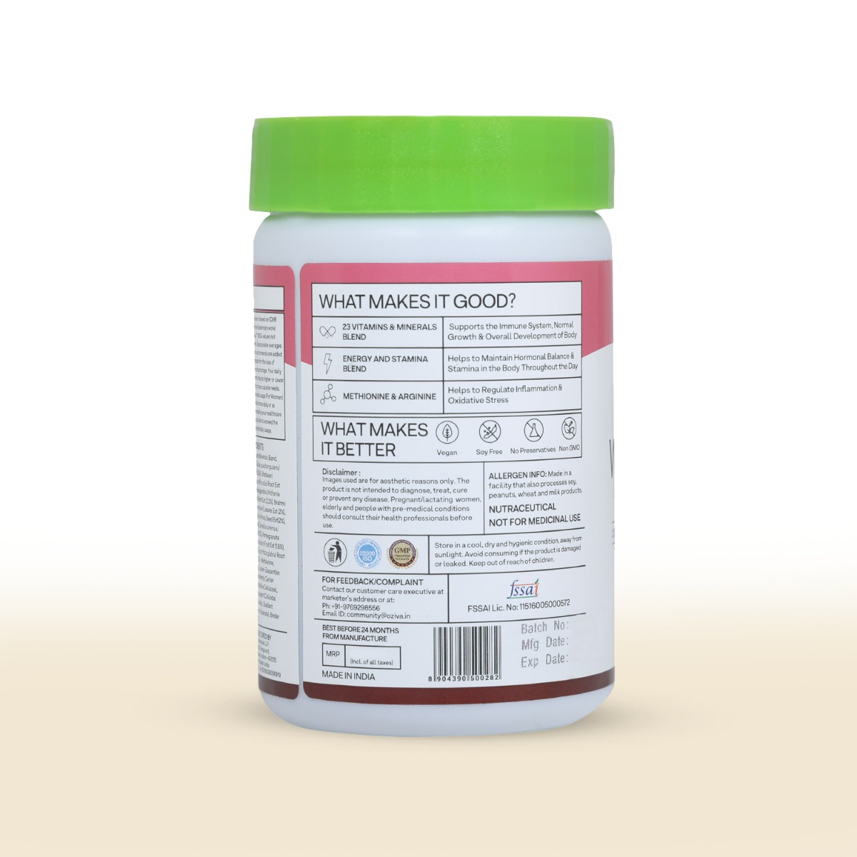 OZiva Daily Women's Multi, 60 Tablets, Pack of 1 OZiva Daily Women's Multi, 60 Tablets, Pack of 1