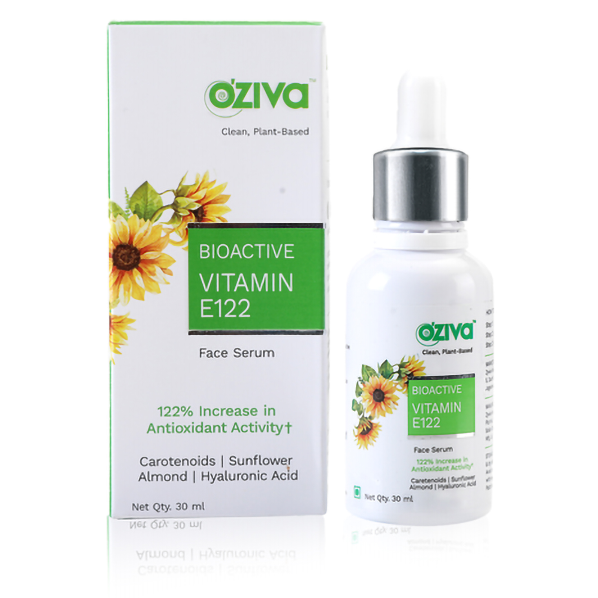 OZiva Bioactive Vitamin E122 Face Serum, 30 ml, Pack of 1 OZiva Bioactive Vitamin E122 Face Serum, 30 ml, Pack of 1