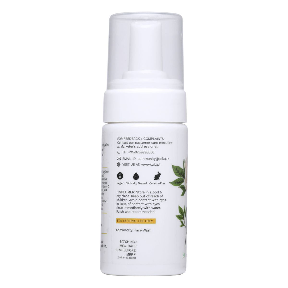 OZiva Inner Glo Skin Brightening Gel Face Wash 100 ml | White Peony Extract, Saffron, Turmeric, Phyto Vitamin C, AHA | Gentle Exfoliation | Increase Radiance | Gives Even Skin Tone | For Men & Women | For All Skin Type, Pack of 1 OZiva Inner Glo Skin Brightening Gel Face Wash 100 ml | White Peony Extract, Saffron, Turmeric, Phyto Vitamin C, AHA | Gentle Exfoliation | Increase Radiance | Gives Even Skin Tone | For Men & Women | For All Skin Type, Pack of 1