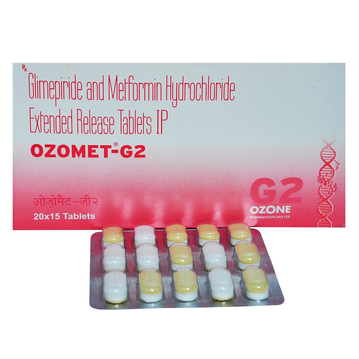Ozomet-G2 ER Tablet 15's, Pack of 15 TABLETS Ozomet-G2 ER Tablet 15's, Pack of 15 TABLETS