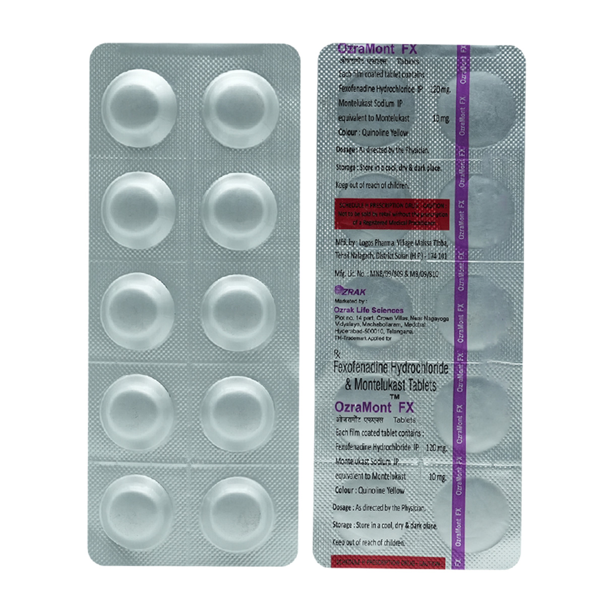 Ozramont FX Tablet 10's, Pack of 10 TABLETS Ozramont FX Tablet 10's, Pack of 10 TABLETS