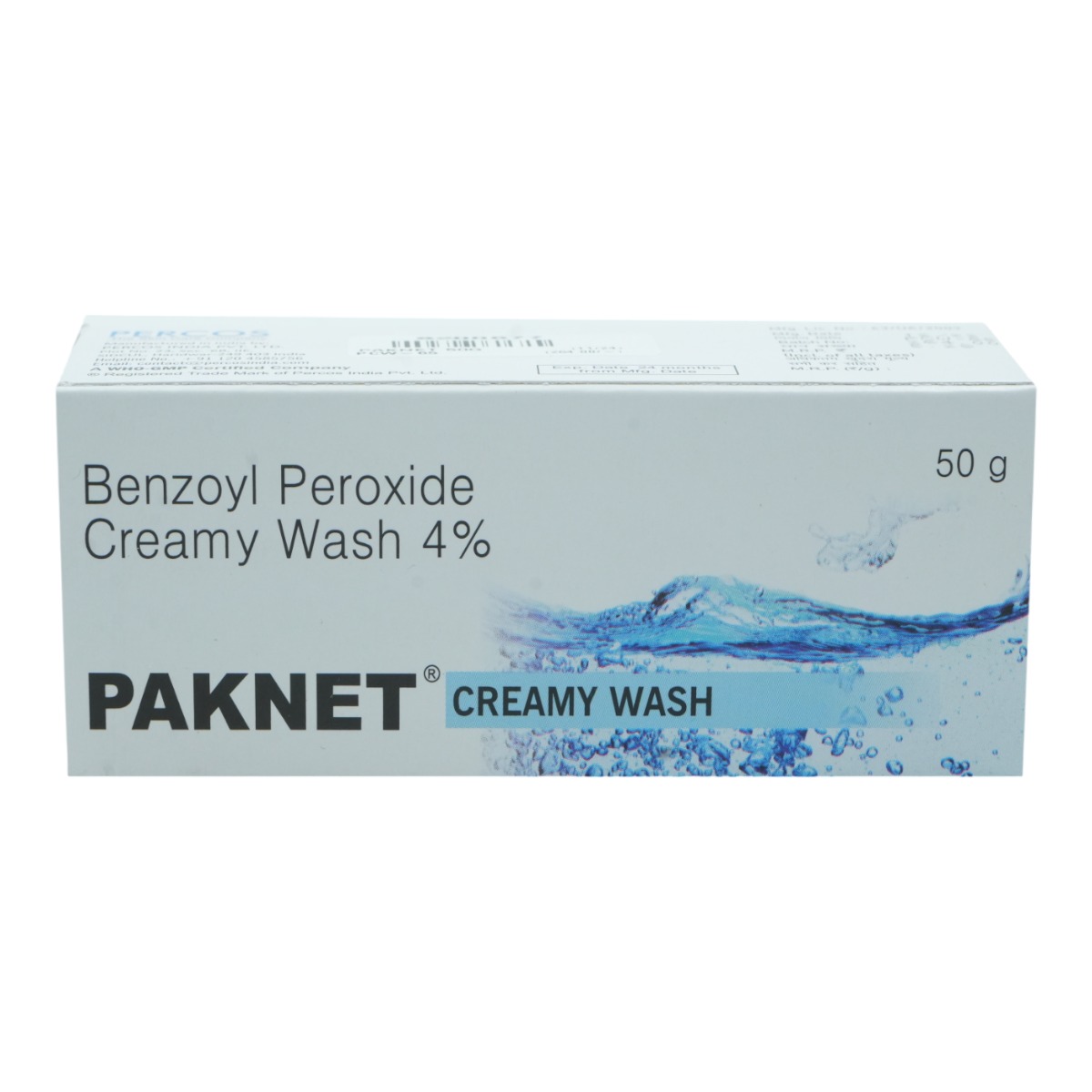 Paknet Creamy Wash 50 gm | Benzoyl Peroxide | For Acne, Pack of 1 CREAM Paknet Creamy Wash 50 gm | Benzoyl Peroxide | For Acne, Pack of 1 CREAM