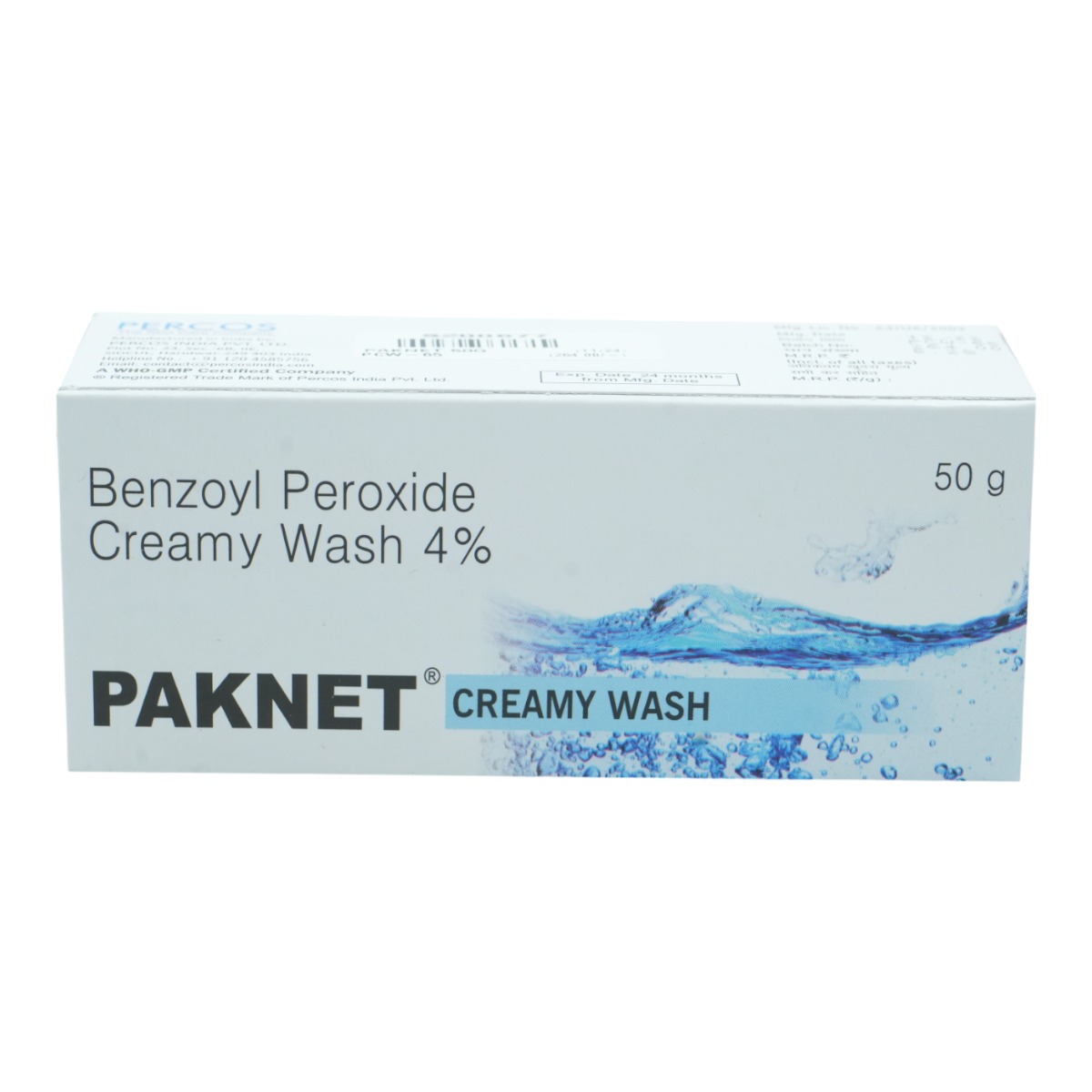 Paknet Creamy Wash 50 gm | Benzoyl Peroxide | For Acne, Pack of 1 CREAM Paknet Creamy Wash 50 gm | Benzoyl Peroxide | For Acne, Pack of 1 CREAM