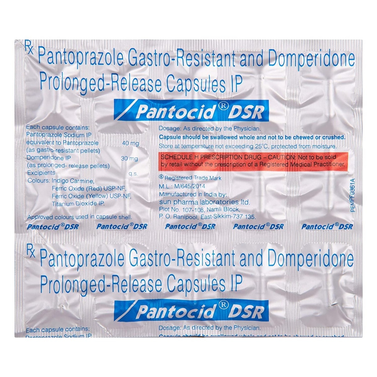 Pantocid DSR Capsule 15's, Pack of 15 Pantocid DSR Capsule 15's, Pack of 15