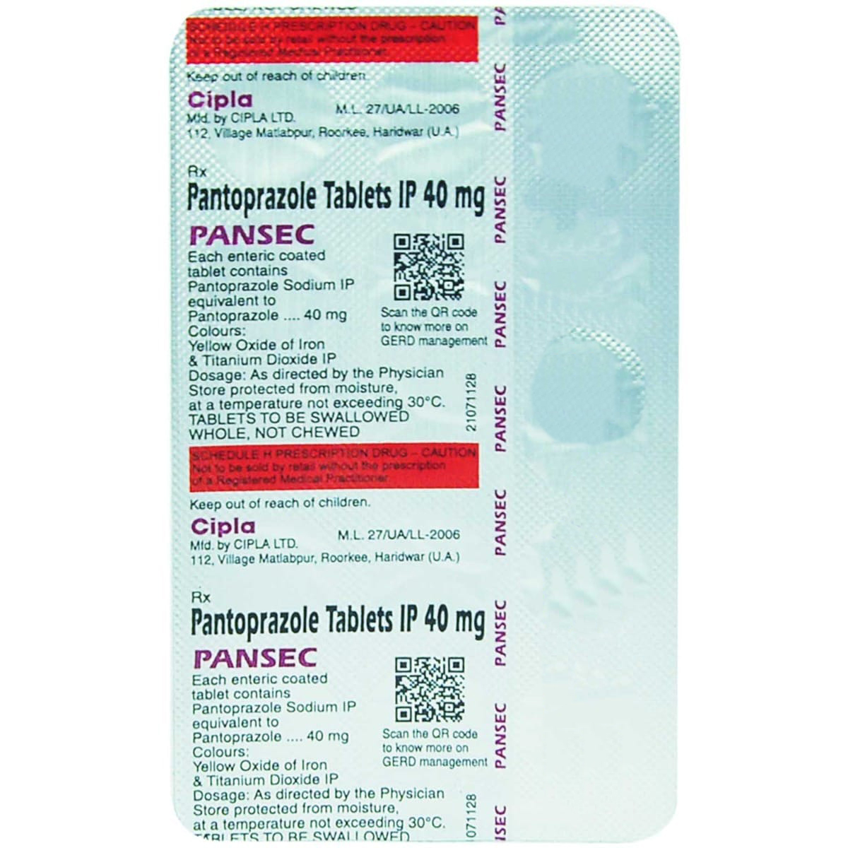 Pansec Tablet 15's, Pack of 15 TABLETS Pansec Tablet 15's, Pack of 15 TABLETS