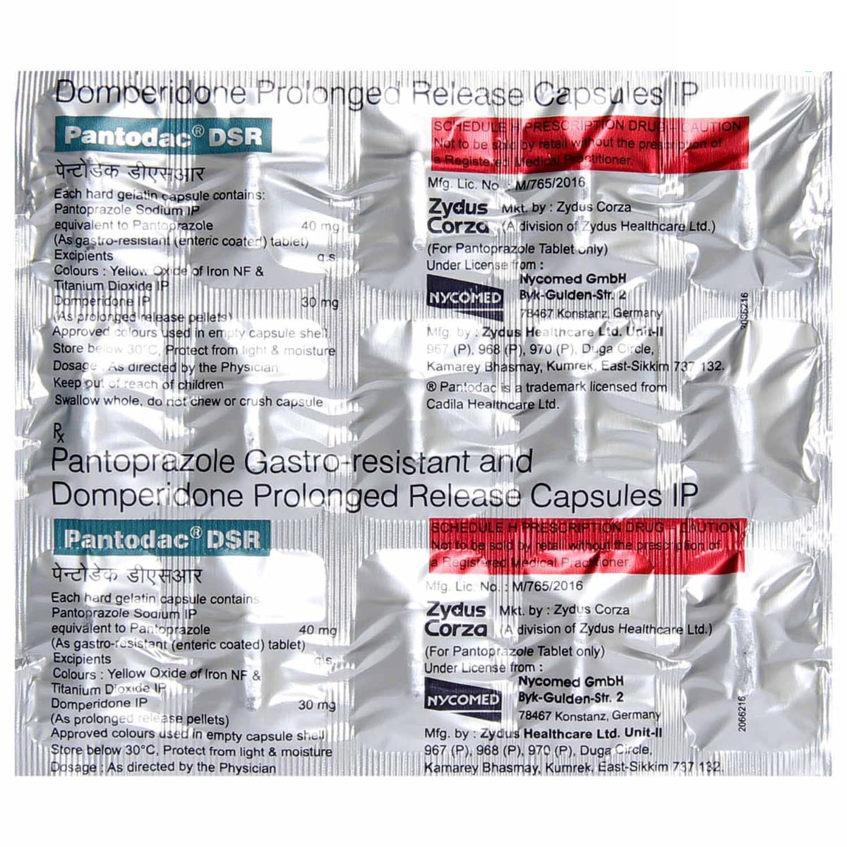 Pantodac DSR Capsule 15's, Pack of 15 Pantodac DSR Capsule 15's, Pack of 15