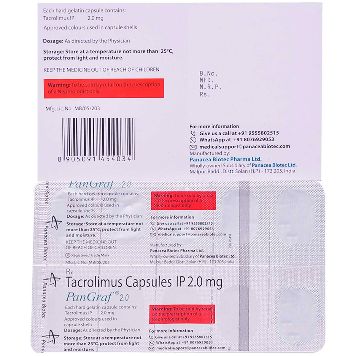 Pangraf 2 Capsule 10's, Pack of 10 CAPSULES Pangraf 2 Capsule 10's, Pack of 10 CAPSULES