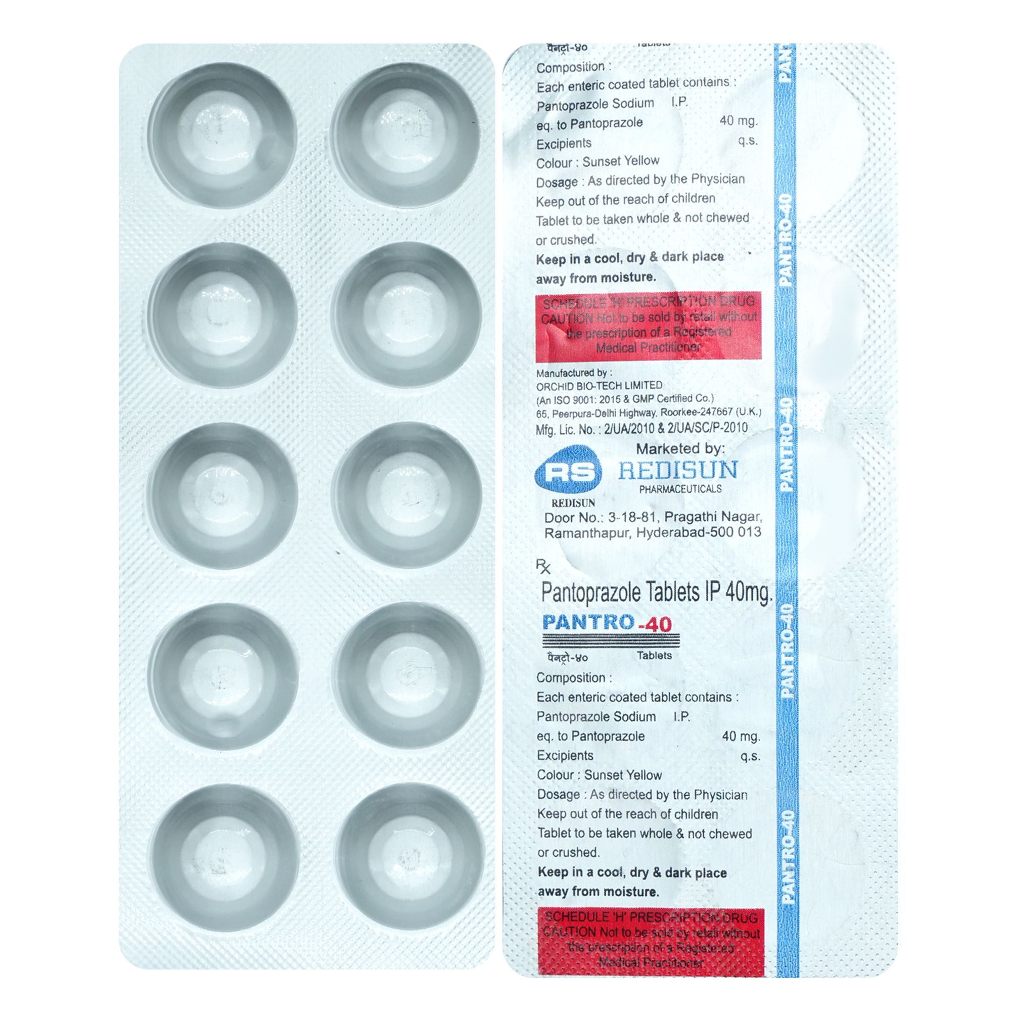 Pantro 40 mg Tablet 10's, Pack of 10 TABLETS Pantro 40 mg Tablet 10's, Pack of 10 TABLETS