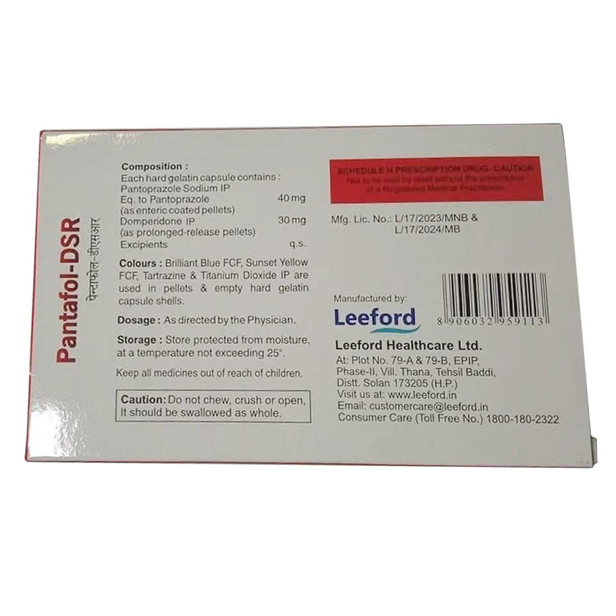 Pantafol-DSR Capsule 10's, Pack of 10 Pantafol-DSR Capsule 10's, Pack of 10