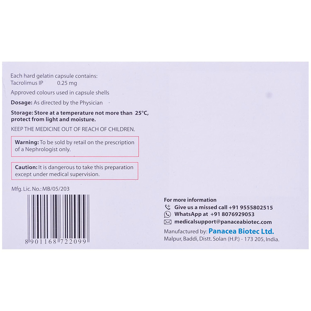 Pangraf 0.25 Capsule 10's, Pack of 10 CAPSULES Pangraf 0.25 Capsule 10's, Pack of 10 CAPSULES