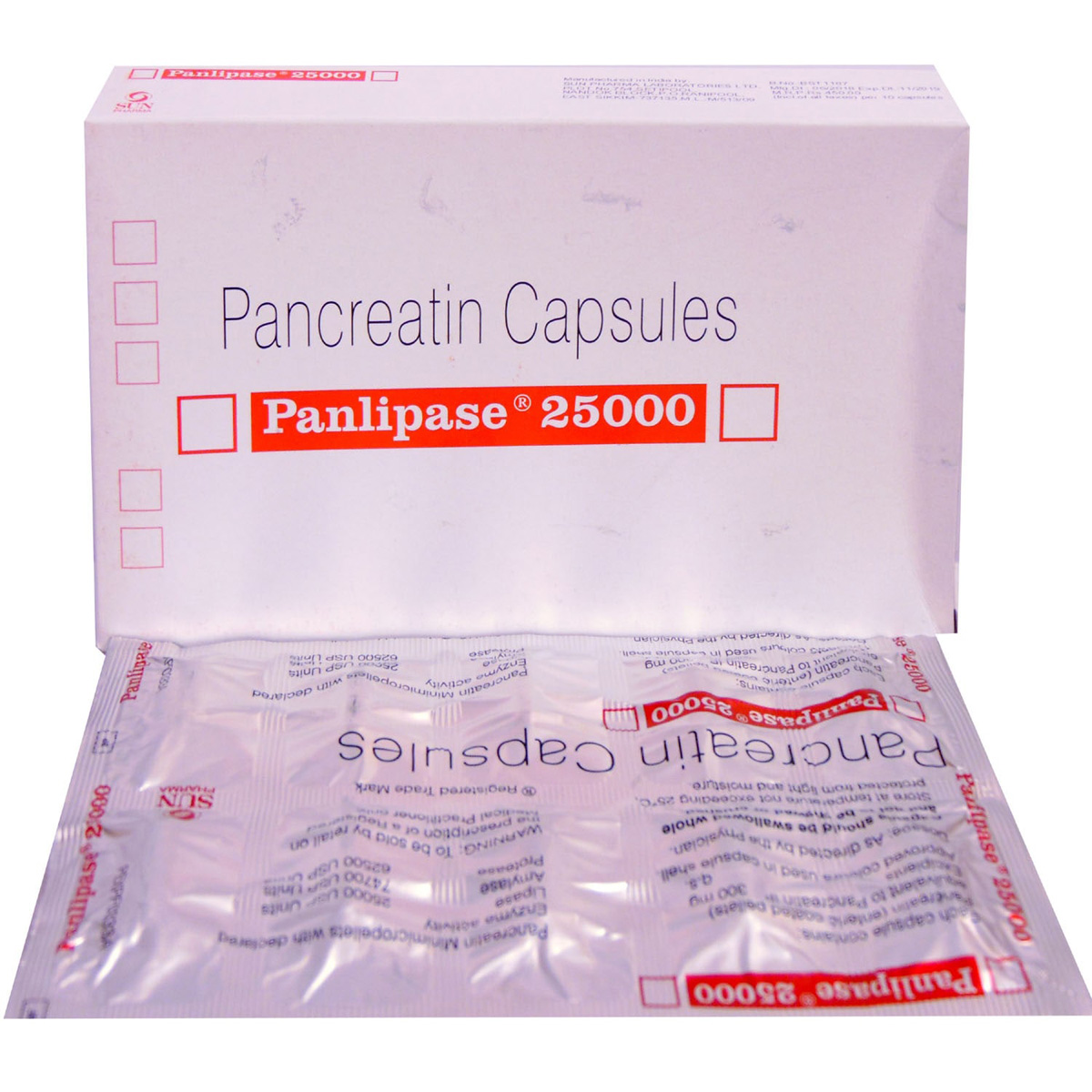 Panlipase 25000 Capsule 10's, Pack of 10 CAPSULES Panlipase 25000 Capsule 10's, Pack of 10 CAPSULES