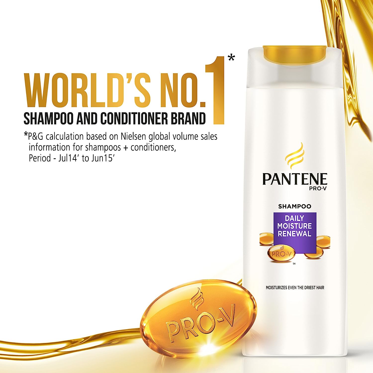 Pantene Pro-V Daily Moisture Repair Shampoo, 340 ml, Pack of 1 Pantene Pro-V Daily Moisture Repair Shampoo, 340 ml, Pack of 1