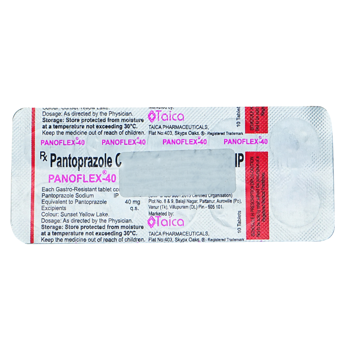 Panoflex-40 Tablet 10's, Pack of 10 TABLETS Panoflex-40 Tablet 10's, Pack of 10 TABLETS