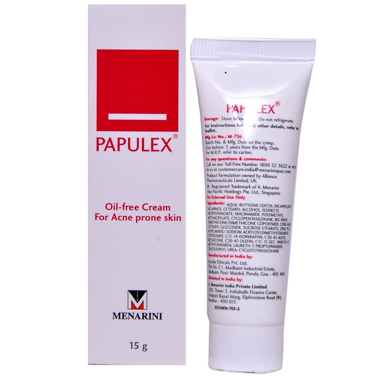 Papulex Cream 15 gm, Pack of 1 Papulex Cream 15 gm, Pack of 1