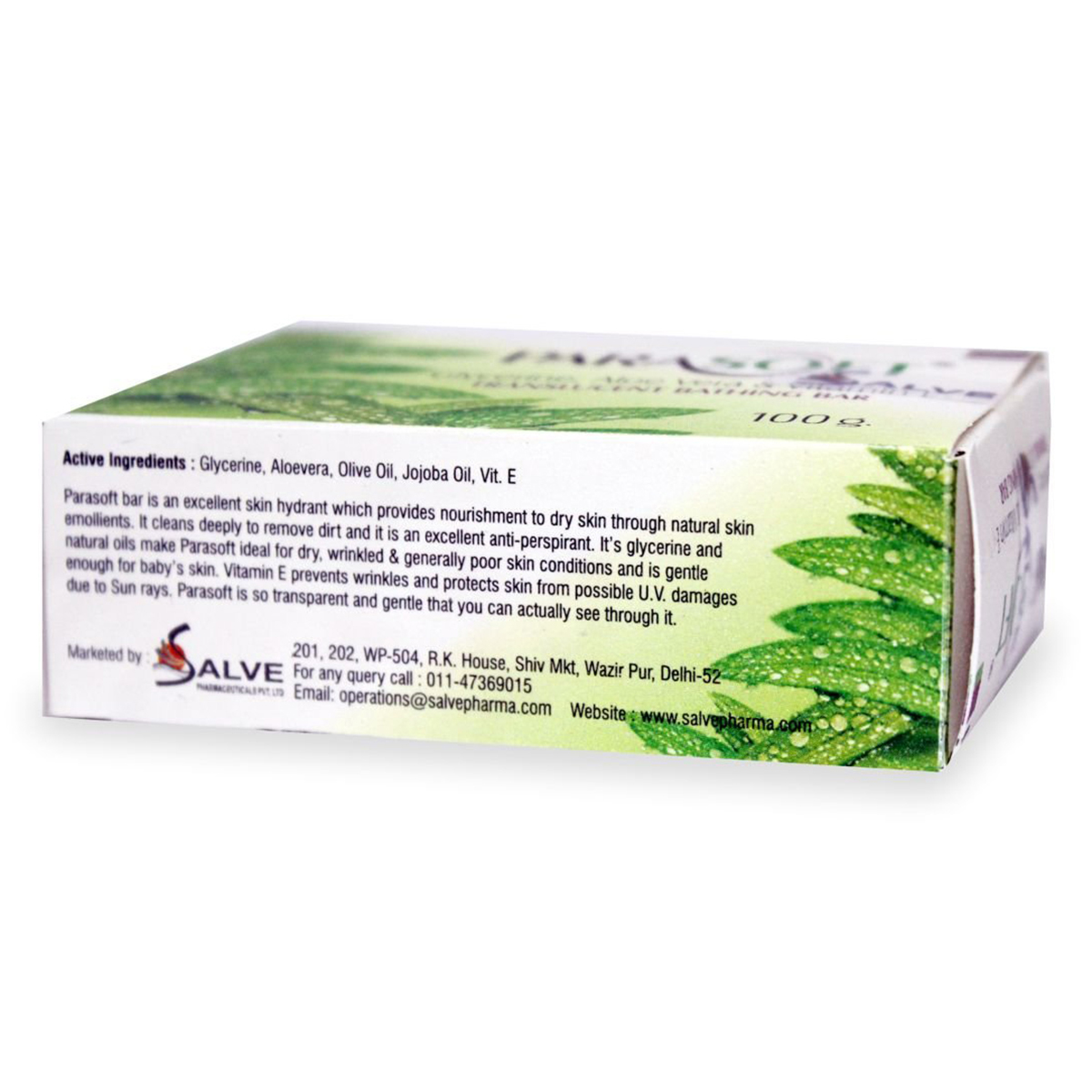 Parasoft Soap 100 gm | Enriched Glycerin, Aloe Vera, Olive Oil, Jojoba Oil & Vitamin E | Hydrates & Nourishes Dry Skin | For Dry & Wrinkled Skin, Pack of 1 Parasoft Soap 100 gm | Enriched Glycerin, Aloe Vera, Olive Oil, Jojoba Oil & Vitamin E | Hydrates & Nourishes Dry Skin | For Dry & Wrinkled Skin, Pack of 1