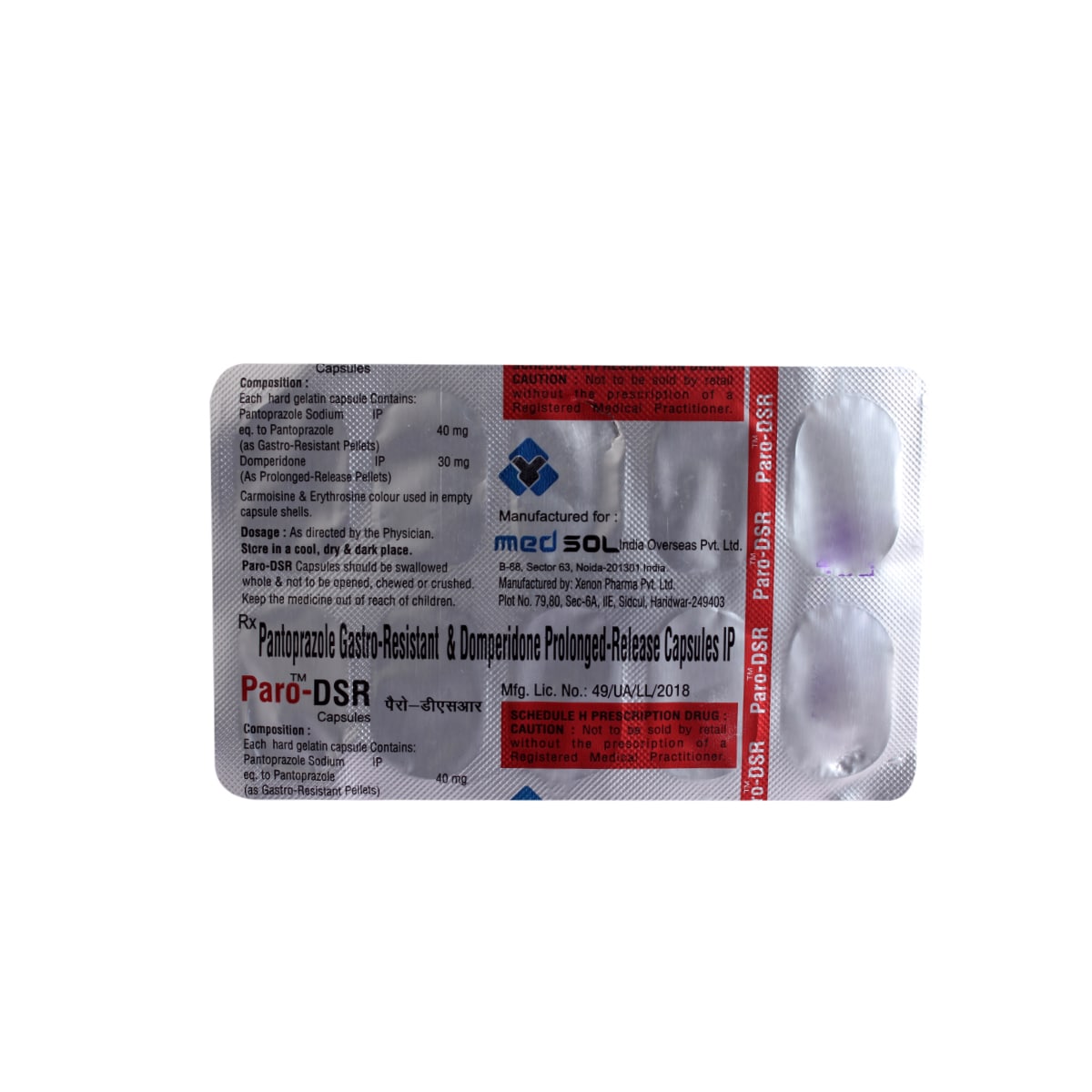 Paro-DSR Capsule 10's, Pack of 10 Paro-DSR Capsule 10's, Pack of 10
