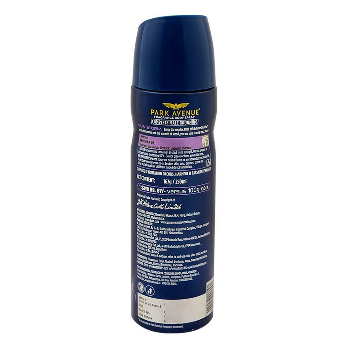 Park Avenue Storm Deodorant Spray, 250 ml, Pack of 1 Park Avenue Storm Deodorant Spray, 250 ml, Pack of 1