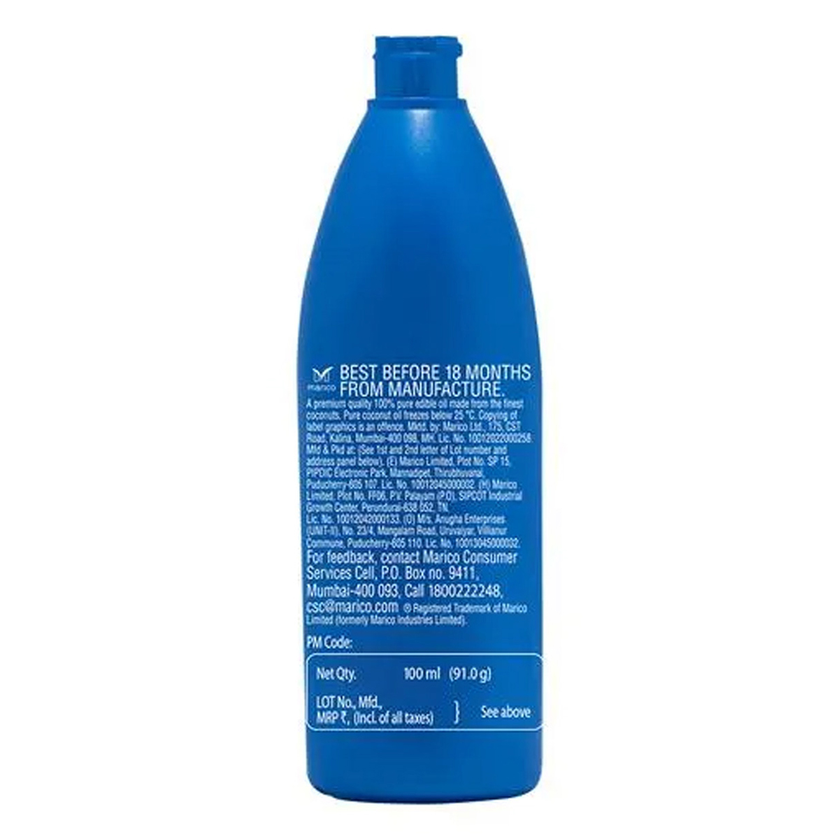 Parachute Pure Coconut Hair Oil, 100 ml, Pack of 1 Parachute Pure Coconut Hair Oil, 100 ml, Pack of 1