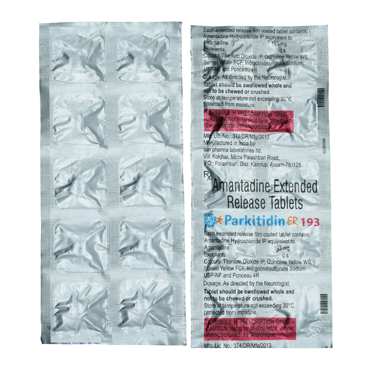 Parkitidin ER 193 Tablet 10's, Pack of 10 Parkitidin ER 193 Tablet 10's, Pack of 10