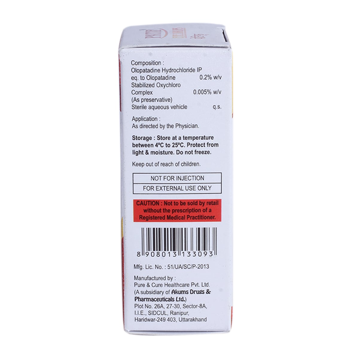 Patif 0.2% Eye Drop 5 ml, Pack of 1 EYE DROPS Patif 0.2% Eye Drop 5 ml, Pack of 1 EYE DROPS