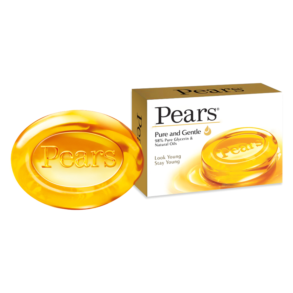Pears Pure & Gentle Soap 125 gm | 98% Pure Glycerin & Natural Oils | For Glowing Skin | For Men & Women, Pack of 1 Pears Pure & Gentle Soap 125 gm | 98% Pure Glycerin & Natural Oils | For Glowing Skin | For Men & Women, Pack of 1