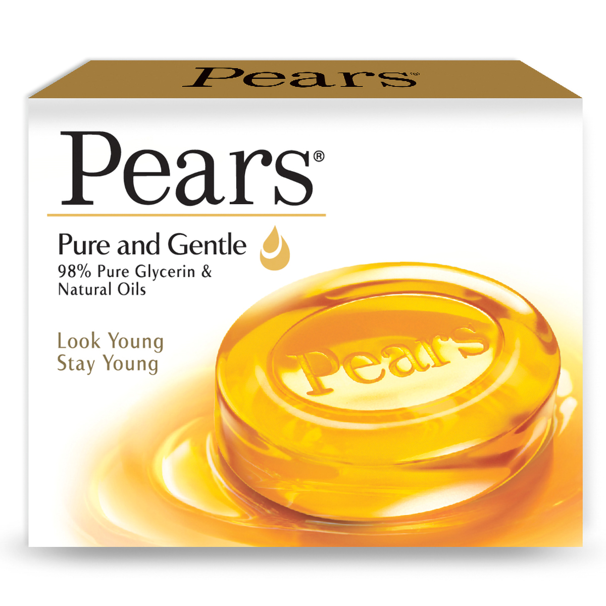 Pears Pure & Gentle Soap 125 gm | 98% Pure Glycerin & Natural Oils | For Glowing Skin | For Men & Women, Pack of 1 Pears Pure & Gentle Soap 125 gm | 98% Pure Glycerin & Natural Oils | For Glowing Skin | For Men & Women, Pack of 1