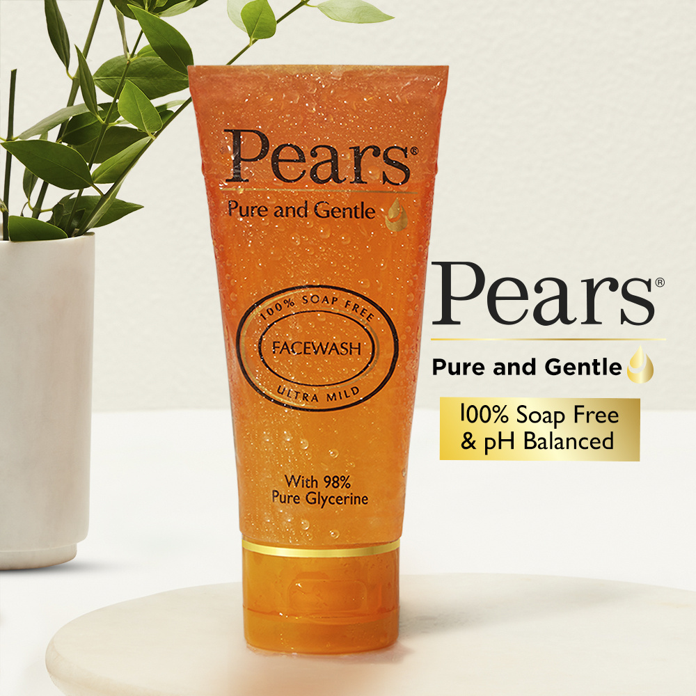 Pears Pure & Gentle Face Wash 60 gm | 98% Pure Glycerin | Mild Cleansing | Soap Free | For All Skin Type, Pack of 1 Pears Pure & Gentle Face Wash 60 gm | 98% Pure Glycerin | Mild Cleansing | Soap Free | For All Skin Type, Pack of 1