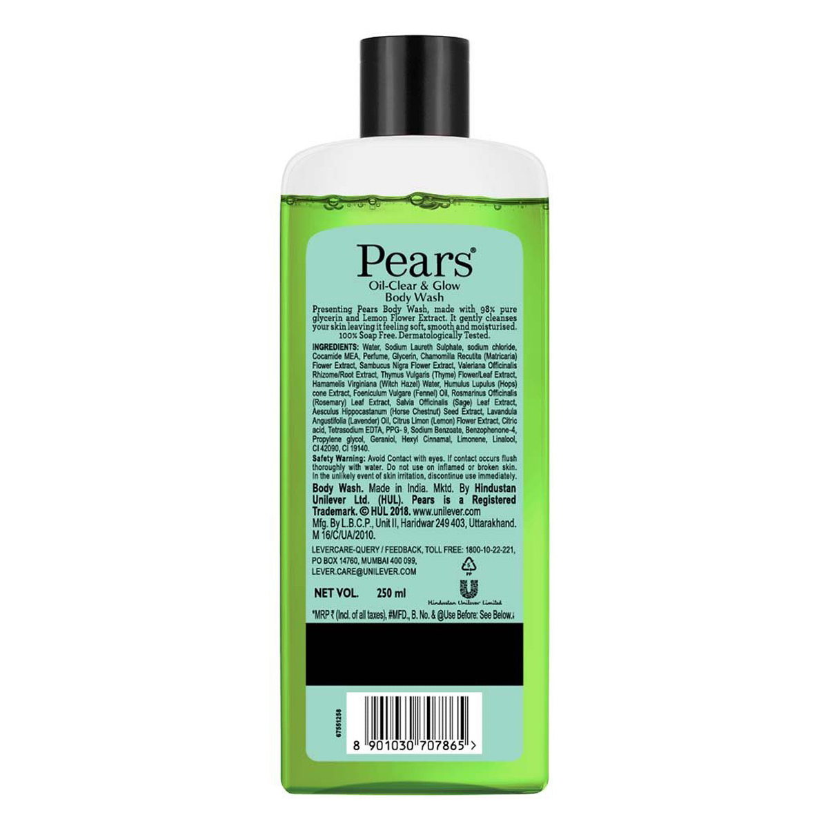Pears Oil Clear & Glow Body Wash, 250 ml, Pack of 1 Pears Oil Clear & Glow Body Wash, 250 ml, Pack of 1