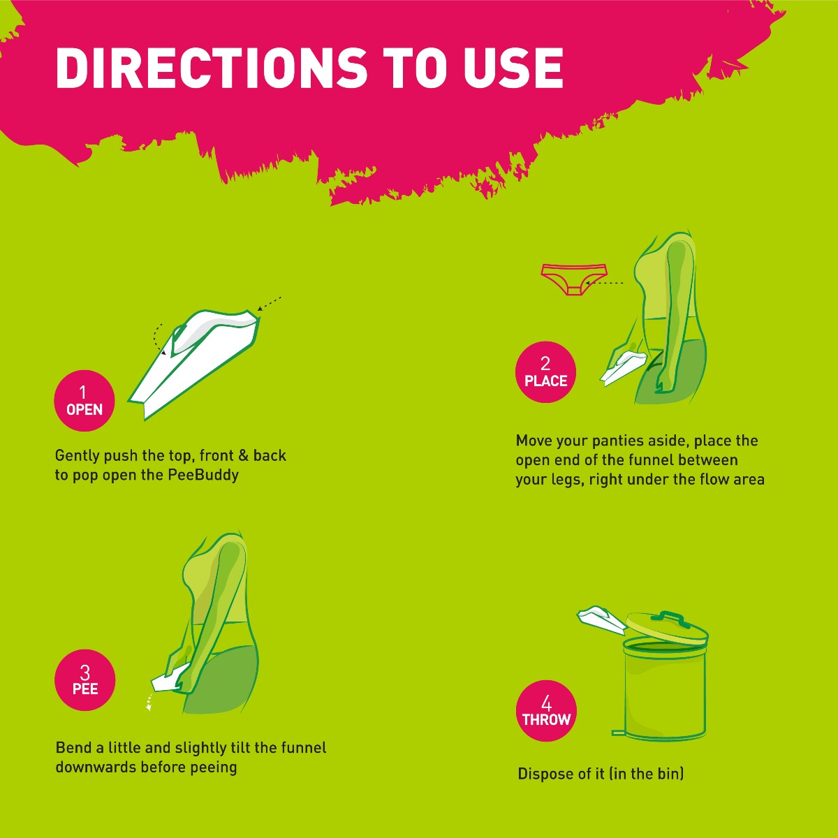 PeeBuddy Freedom to Stand and Pee Disposable Urination Device for Women, 10 Count, Pack of 1 PeeBuddy Freedom to Stand and Pee Disposable Urination Device for Women, 10 Count, Pack of 1