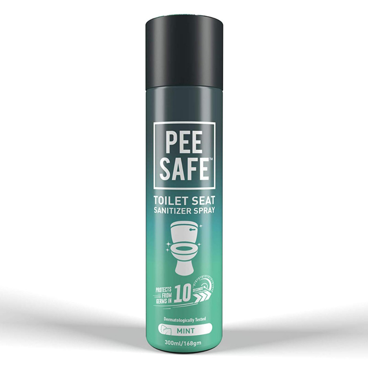 Pee Safe Toilet Seat Santizer Mint Spray, 300 ml, Pack of 1 Pee Safe Toilet Seat Santizer Mint Spray, 300 ml, Pack of 1