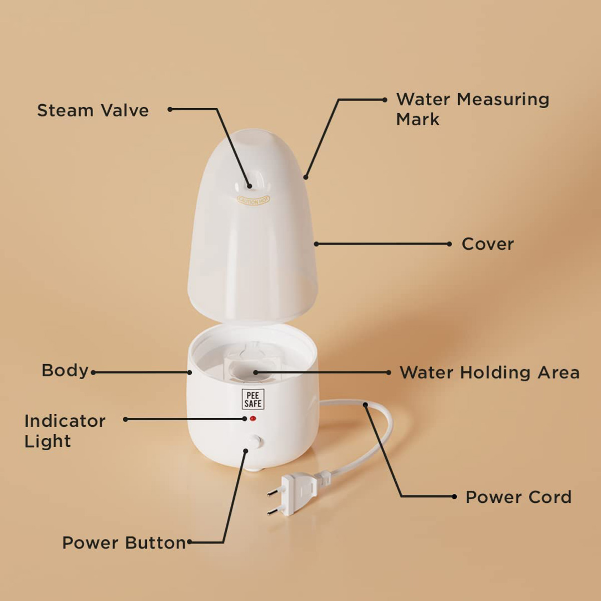 Pee Safe Menstrual Cup Steam Sterilizer, 1 Count, Pack of 1 Pee Safe Menstrual Cup Steam Sterilizer, 1 Count, Pack of 1