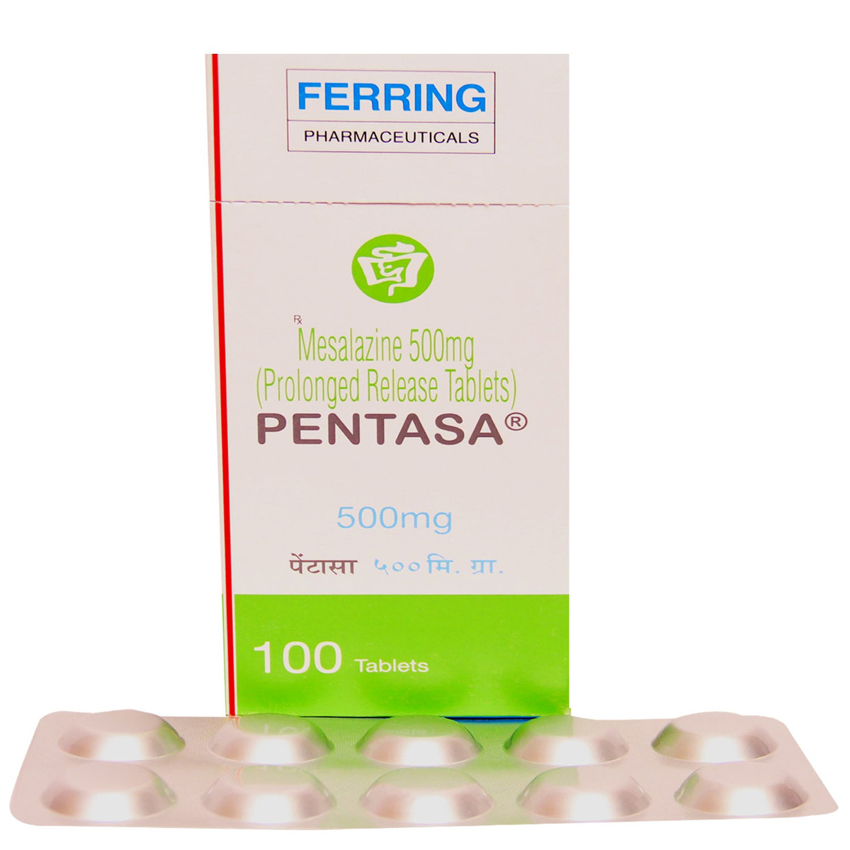 Pentasa 500 mg Tablet 10's, Pack of 10 TABLETS Pentasa 500 mg Tablet 10's, Pack of 10 TABLETS