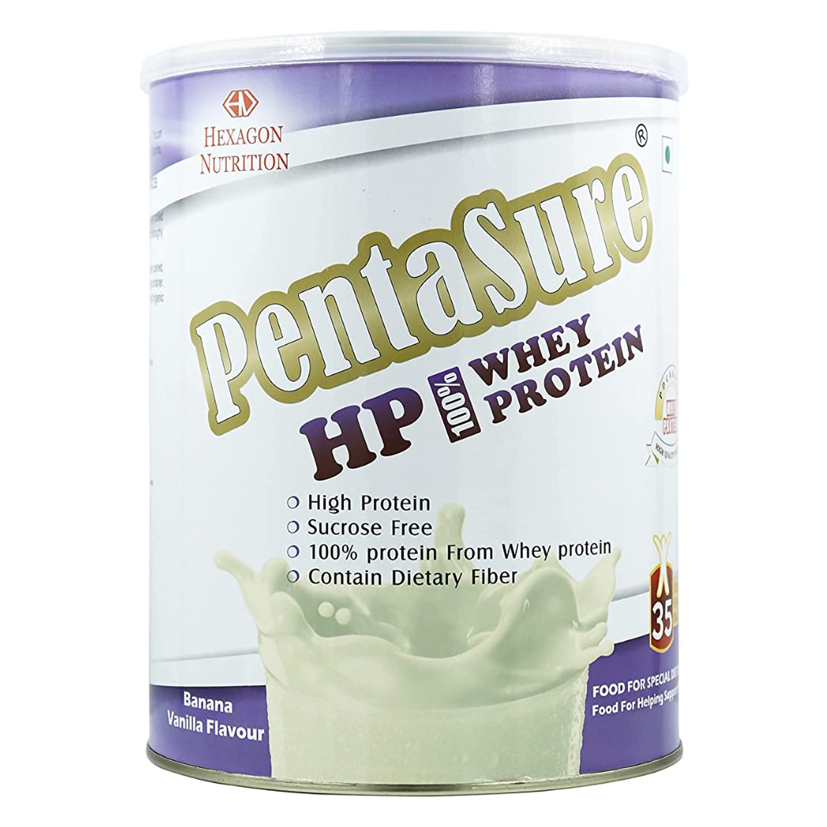 Pentasure HP Banana Vanilla Flavour Whey Protein Powder, 1 kg, Pack of 1 Pentasure HP Banana Vanilla Flavour Whey Protein Powder, 1 kg, Pack of 1