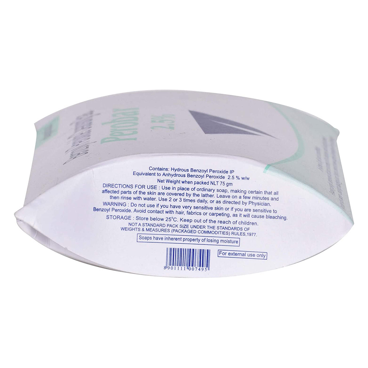 Perobar 2.5% Soap, 75 gm, Pack of 1 Perobar 2.5% Soap, 75 gm, Pack of 1