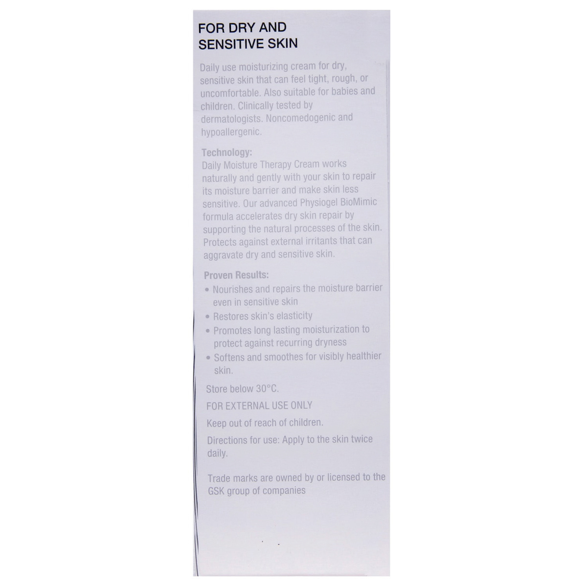 Physiogel Hypoallergenic Daily Moisture Therapy Cream 75 gm | Provides Long lasting Moisturization | For Dry And Sensitive Skin, Pack of 1 Physiogel Hypoallergenic Daily Moisture Therapy Cream 75 gm | Provides Long lasting Moisturization | For Dry And Sensitive Skin, Pack of 1