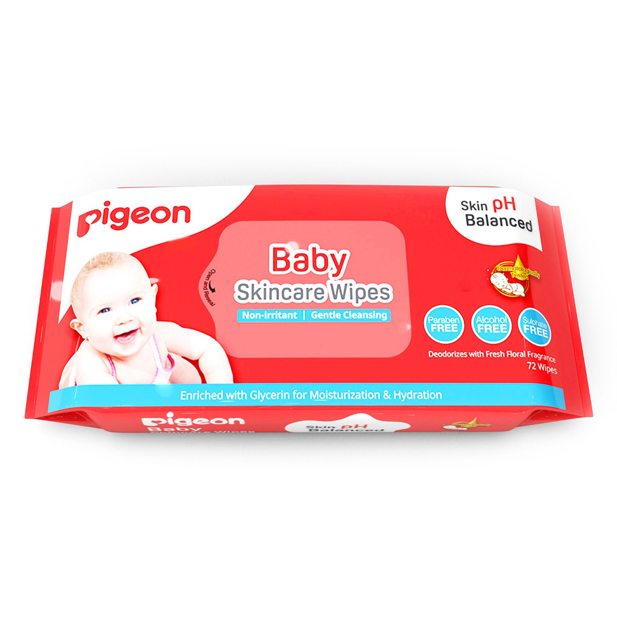 Pigeon Baby Skincare Wipes, 72 Count, Pack of 1 Pigeon Baby Skincare Wipes, 72 Count, Pack of 1