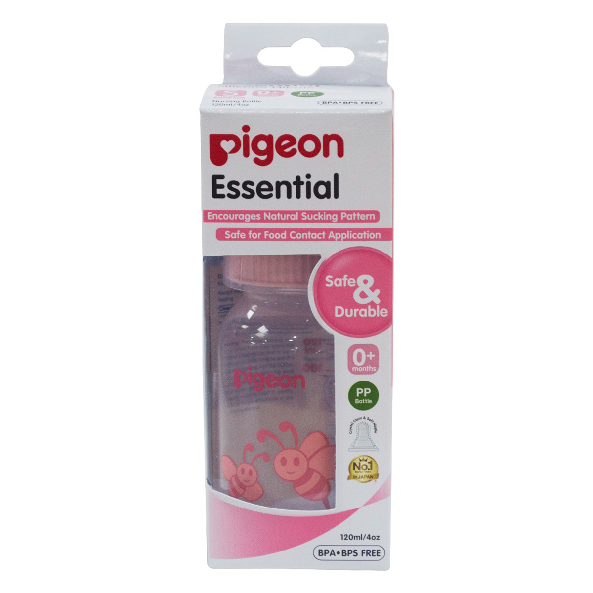 Pigeon Essential PP Feeding Bottle, 120 ml, Pack of 1