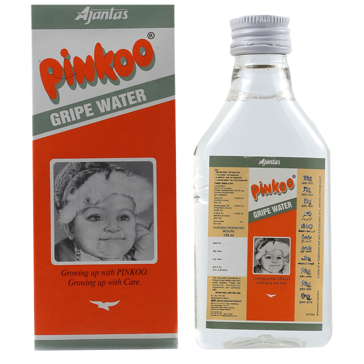 Pinkoo Gripe Water, 135 ml, Pack of 1