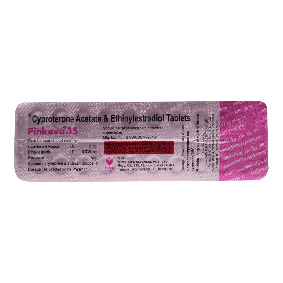 Pinkeva 35 Tablet 21's, Pack of 21 TABLETS Pinkeva 35 Tablet 21's, Pack of 21 TABLETS